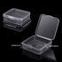 SATINIOR 24 Packs Small Clear Plastic Beads Storage Containers Box with Hinged Lid for Storage of Small Items, Crafts, Jewelry, Hardware (2.5 x 2....
